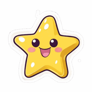 Cute Smiling Star Design Sticker for Sale by Jordananne11 removebg preview 1